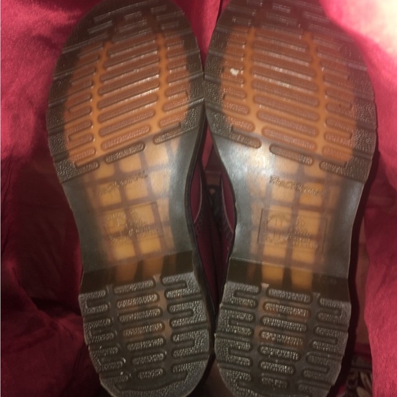 Dr. Martens Burgundy Lace Up Boots - Picture 14 of 14